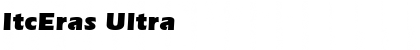 Download ItcEras Ultra Font Title Preview