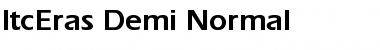 Download ItcEras-Demi-Normal Regular Font Title Preview