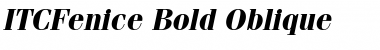 Download ITCFenice BoldItalic Font Title Preview