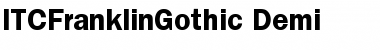 Download ITCFranklinGothic-Demi Demi Font Title Preview