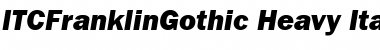 Download ITCFranklinGothic-Heavy HeavyItalic Font Title Preview