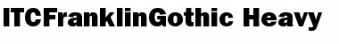 Download ITCFranklinGothic-Heavy Heavy Font Title Preview