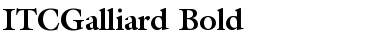 Download ITCGalliard Bold Font Title Preview