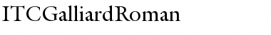 Download ITCGalliardRoman Roman Font Title Preview