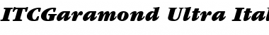 Download ITCGaramond-Ultra UltraItalic Font Title Preview