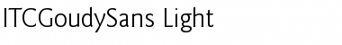 Download ITCGoudySans-Light Light Font Title Preview
