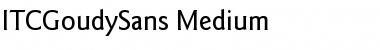 Download ITCGoudySans-Medium Medium Font Title Preview