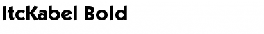 Download ItcKabel Bold Font Title Preview