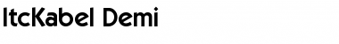 Download ItcKabel Demi Font Title Preview