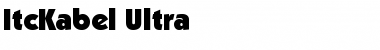 Download ItcKabel Ultra Font Title Preview