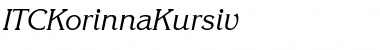 Download ITCKorinnaKursiv RomanItalic Font Title Preview
