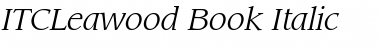 Download ITCLeawood-Book BookItalic Font Title Preview
