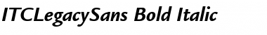 Download ITCLegacySans BoldItalic Font Title Preview