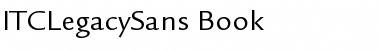 Download ITCLegacySans-Book Book Font Title Preview