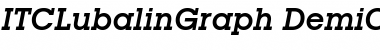 Download ITCLubalinGraph-Demi DemiItalic Font Title Preview