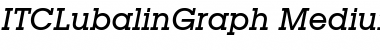 Download ITCLubalinGraph-Medium MediumItalic Font Title Preview