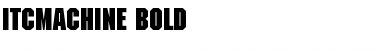 Download ITCMachine Bold Font Title Preview