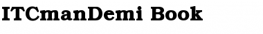 Download ITCmanDemi-Book Book Font Title Preview