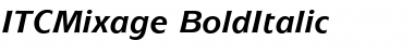 Download ITCMixage BoldItalic Font Title Preview