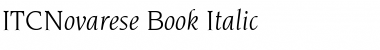 Download ITCNovarese-Book BookItalic Font Title Preview
