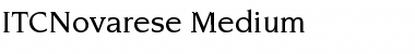 Download ITCNovarese-Medium Medium Font Title Preview