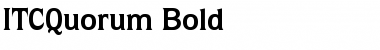 Download ITCQuorum Bold Font Title Preview