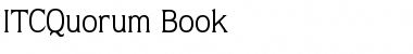 Download ITCQuorum-Book Book Font Title Preview