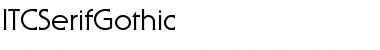 Download ITCSerifGothic Roman Font Title Preview