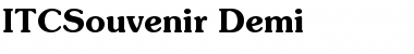 Download ITCSouvenir-Demi Demi Font Title Preview