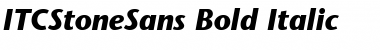 Download ITCStoneSans BoldItalic Font Title Preview
