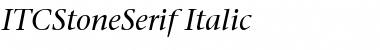 Download ITCStoneSerif RomanItalic Font Title Preview