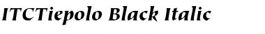 Download ITCTiepolo-Black BlackItalic Font Title Preview