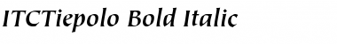 Download ITCTiepolo BoldItalic Font Title Preview