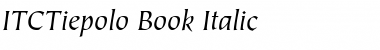 Download ITCTiepolo-Book BookItalic Font Title Preview