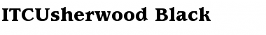 Download ITCUsherwood-Black Black Font Title Preview