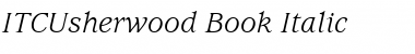 Download ITCUsherwood-Book BookItalic Font Title Preview