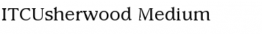 Download ITCUsherwood-Medium Medium Font Title Preview