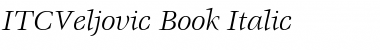 Download ITCVeljovic-Book BookItalic Font Title Preview