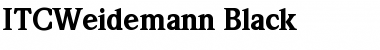 Download ITCWeidemann-Black Black Font Title Preview
