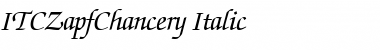 Download ITCZapfChancery RomanItalic Font Title Preview