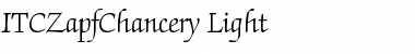 Download ITCZapfChancery-Light Light Font Title Preview