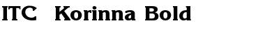 Download ITC_ Korinna Bold Font Title Preview