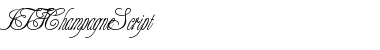 Download ITFChampagneScript Regular Font Title Preview