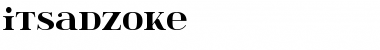 Download itsadzoke Regular Font Title Preview
