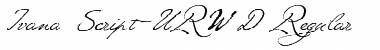 Download Ivana Script URW D Regular Font Title Preview