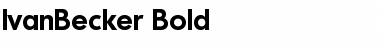 Download IvanBecker Bold Font Title Preview