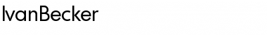 Download IvanBecker Regular Font Title Preview