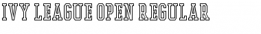 Download Ivy League Open Regular Font Title Preview