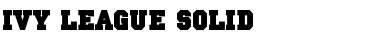 Download Ivy League Solid Regular Font Title Preview