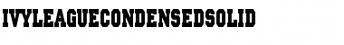 Download IvyLeagueCondensedSolid Regular Font Title Preview